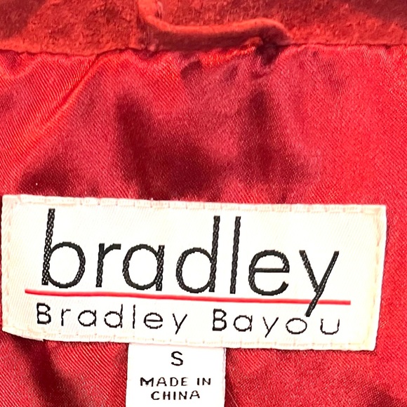Bradley Bayou Vintage Red Suede Toggle Button Coat - Picture 5 of 15